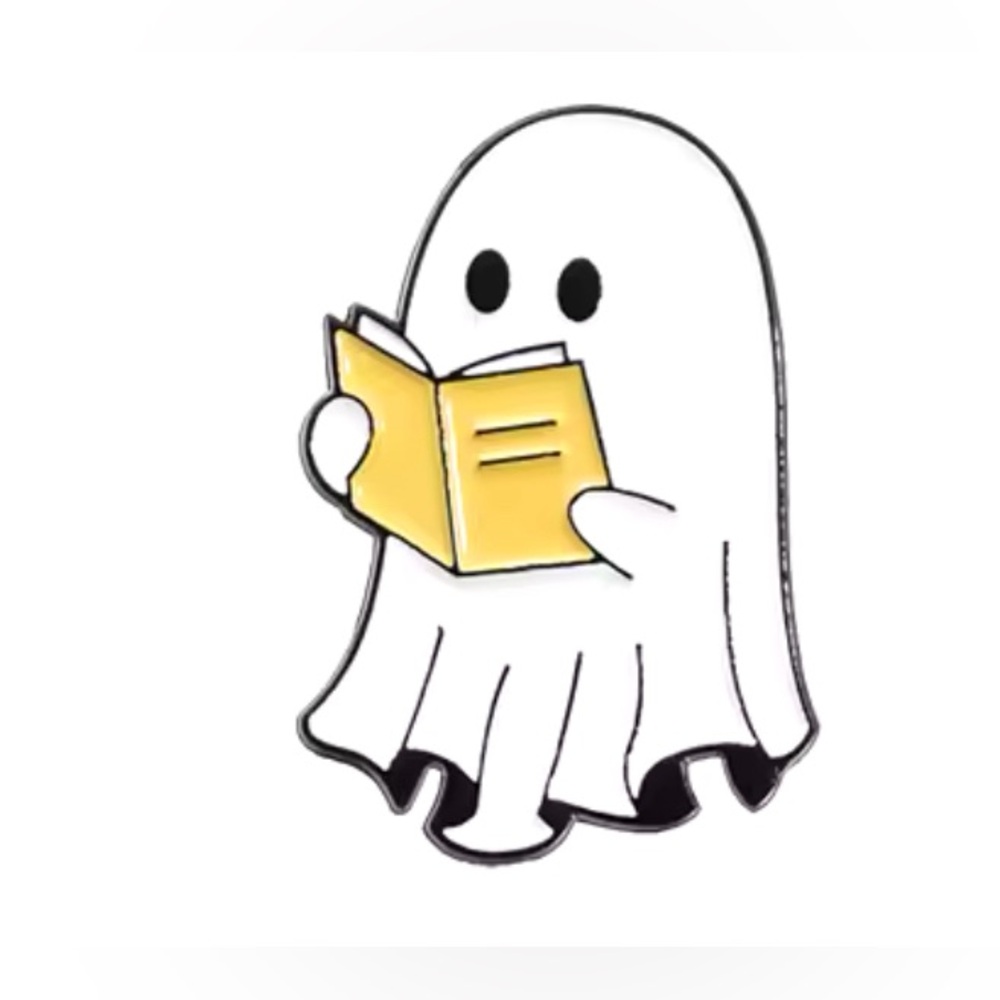 $2👻GHOST PIN ENAMEL METAL👻NEW👻 $2 WITH ANY $10 ORDER OR MORE - Picture 5 of 16